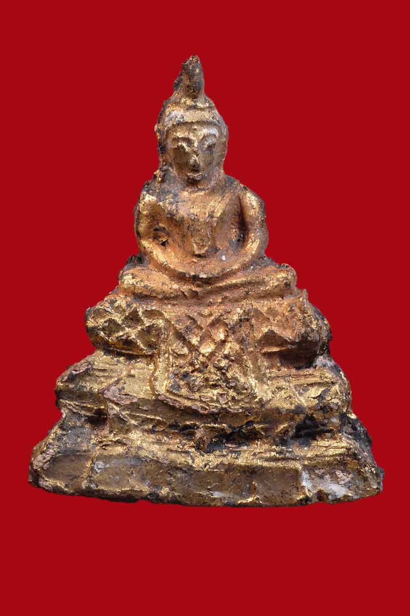 พระบัณฑูรย์ เศียรแหลม เนื้อดิน กรุวังหน้า สภาพสวยมากๆ องค์ที่3