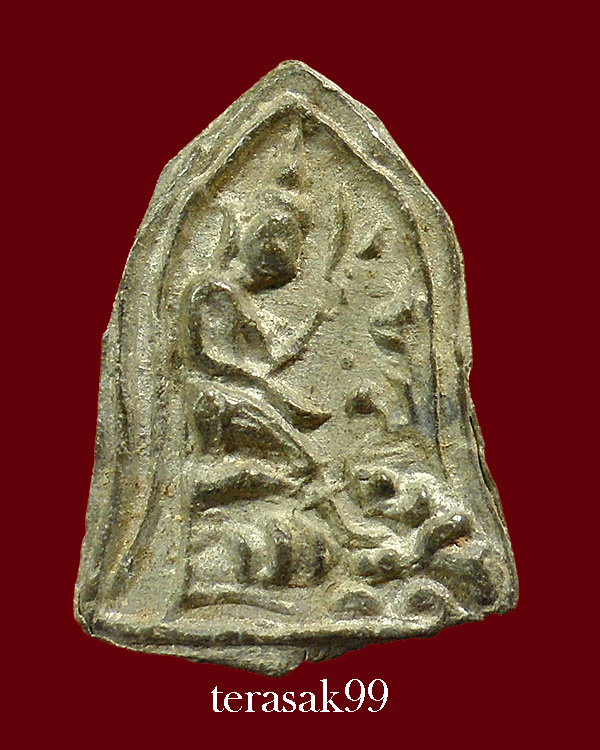 พระกรุวัดเพชร พิมพ์ป่าเลไลย์ เนื้อชินเงิน จ.สระบุรี ราคาเบาๆ