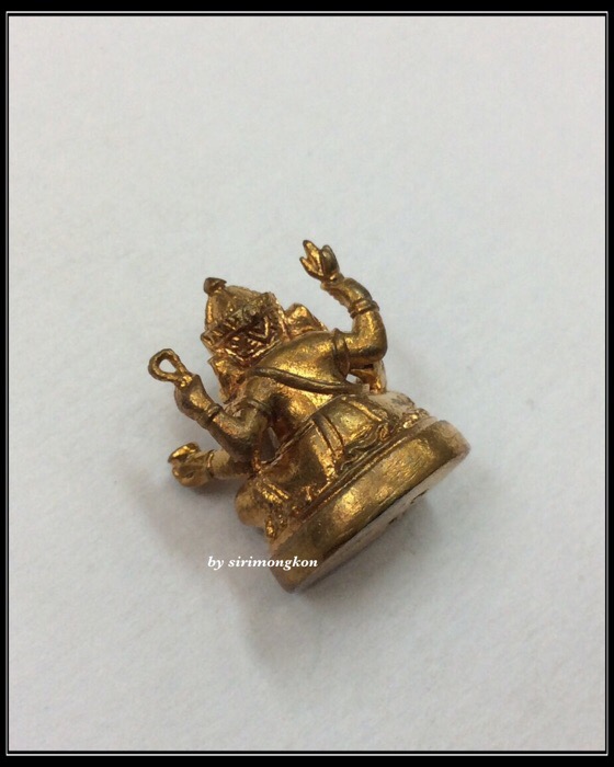 พระพิฆเนศ รุ่นบังเกิดทรัพย์ ปี49 เนื้อสัตตโลหะ กล่องเดิม ปลุกเสกโดย หลวงปู่หงษ์ ณ ปราสาทพนมรุ้ง