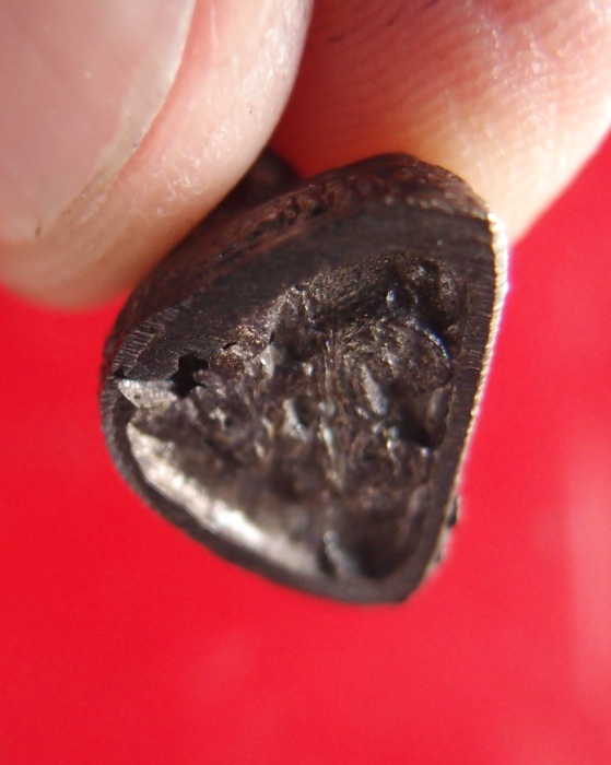 รูปหล่อฉลองอายุ84ปีหลวงพ่อพร้าวัดโคกดอกไม้เนื้อทองแดงรมดำปี51