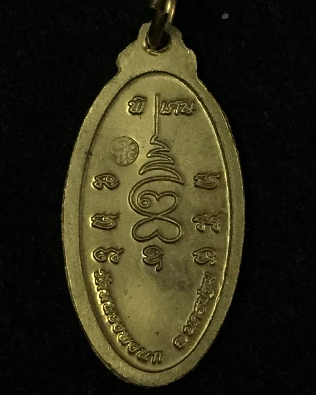 เหรียญหนุนดวงหลวงปู่แผ้ว วัดหนองพงนก พิมพ์เล็กเนื้อทองฝาบาตร #1