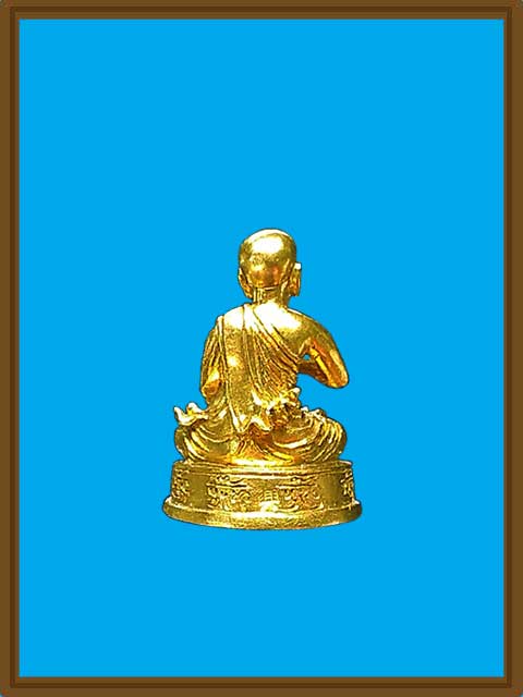 ***พระสีวลีจกบาตรลอยองค์ รุ่น "ไหว้ครู ๒๕๕๔" เนื้อทองฝาบาตร ครูบากฤษณะ อินทวัณโณ ***