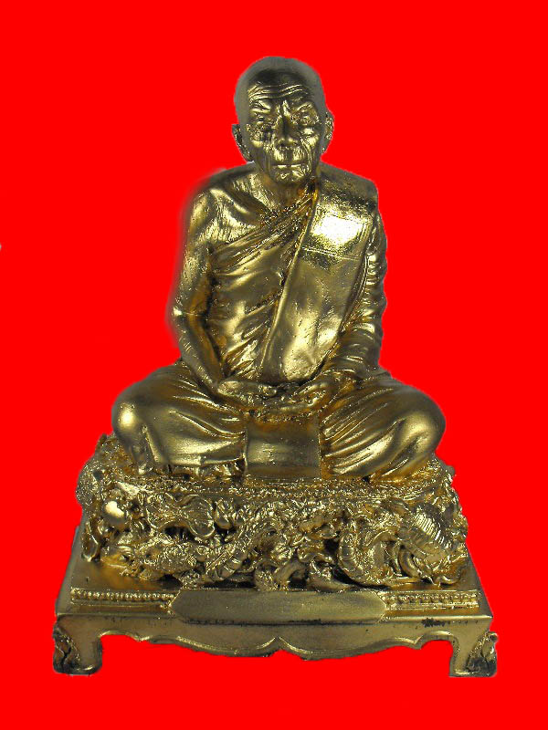 พระบูชา หลวงปู่ทิม วัดละหารไร่"รุ่นปี2537"..ปิดทอง(กรรมการ) หน้าตัก5.5"
