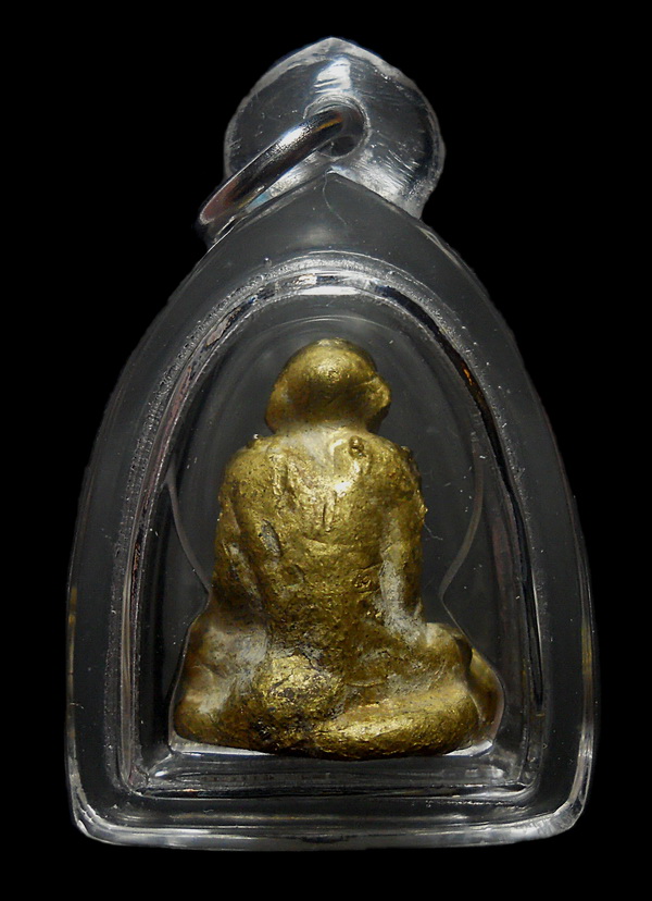 รูปหล่อโบราณหลวงพ่อเขียน รุ่นห่อเตี๊ยะ ปี2499 เนื้อทองผสม ผิวเดิมดูง่าย..รับประกันแท้ตามกฏ