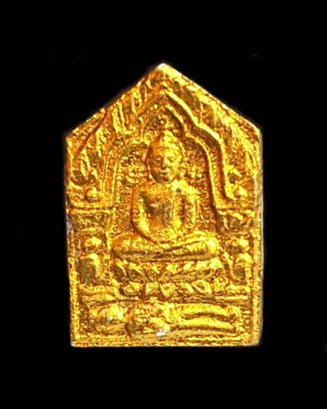 พระพิมพ์ขุนแผนพิมเล็กปัดทองหลวงพ่อยงยุทธวัดเข้าไม้แดง ผสมผงพรายกุมารหลวงปู่ทิม ออกปี2540