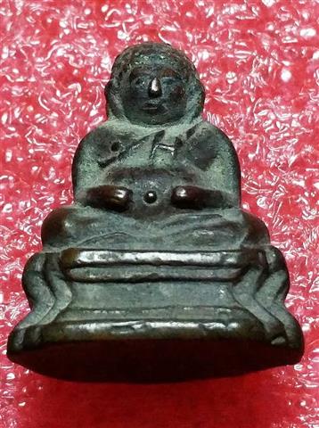 รูปหล่อพระสังกัจจายน์อุดกริ่ง วัดกัลยาณมิตร ธนบุรี ปี2500 หายาก 