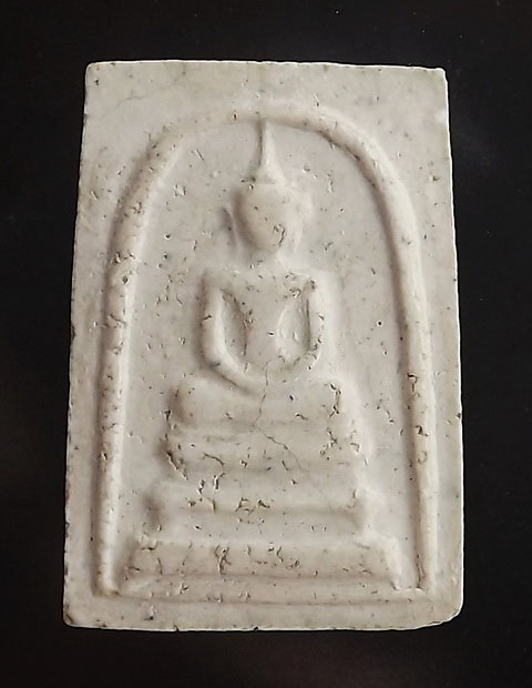 พระสมเด็จ พระครูมูล พิมพ์เกศบัวตูม ปี 2485 วัดสุทัศน์ สวยๆ มีบัตรเพื่อนบ้านรับรองพระแท้