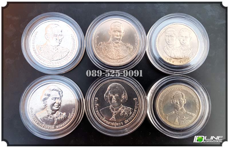 เหรียญ 6 วาระ..ที่ระลึก 70 ปี/ 7 รอบ/ 5 รอบ/ ทหารผ่านศึก/ สันติภาพ..(***UNC.+ ตลับใส***)