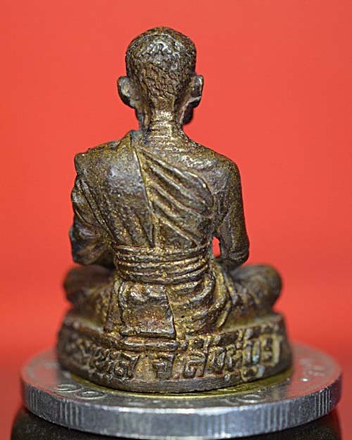 รูปหล่อหลวงพ่อคง วัดราหุลคงนิมิตร จังหวัดสิงห์บุรี เนื้อทองผสม