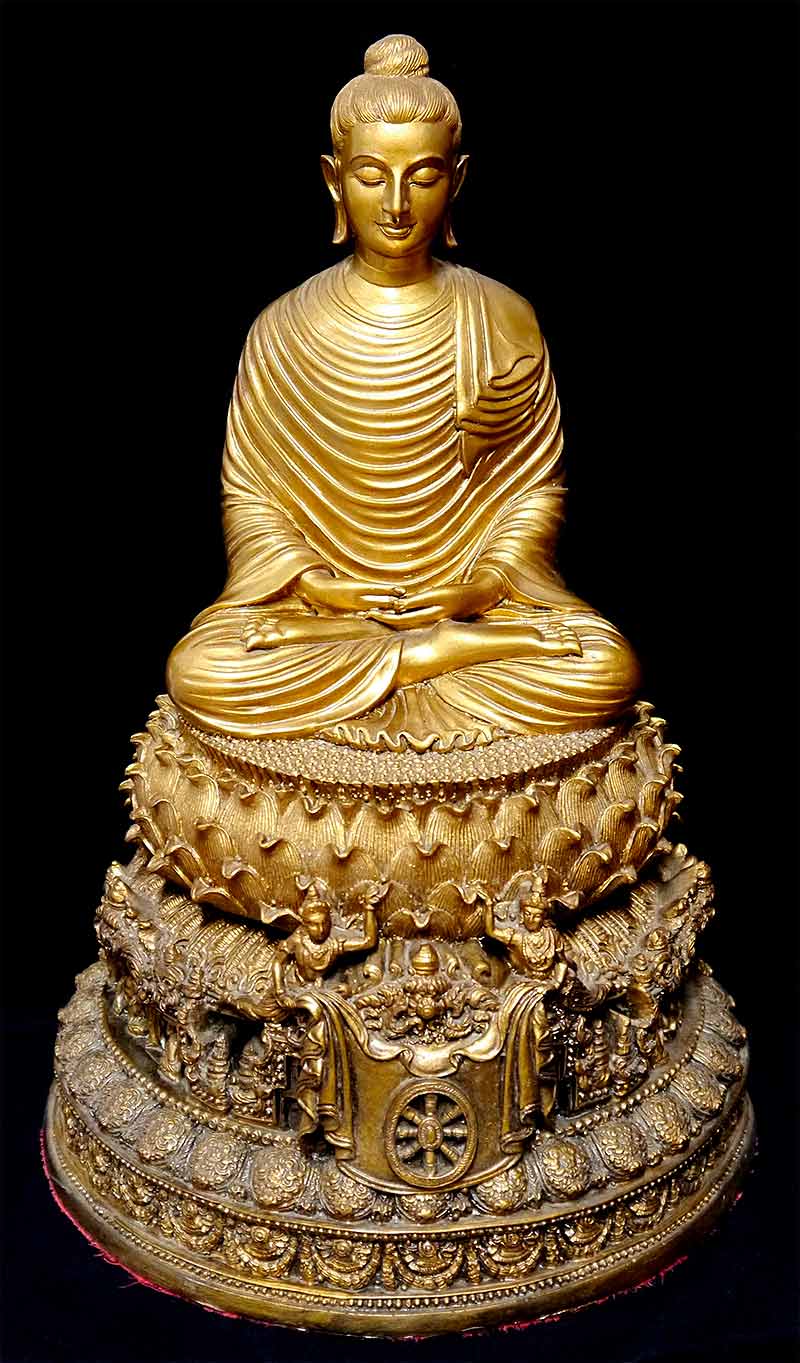 พระพุทธชัยมงคล ฐานสี่แดนพุทธภูมิ ศูนย์รวมเสียงชาวพุทธจัดสร้าง ปี ๒๕๓๒ เนื้อเรซิ่น 