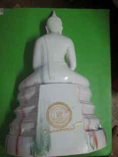 วัดใจ1500หลวงพ่อโสธรองใหญถาน13นิ้วเนื้อกระเบื้องหินออ่นผสมเรสิกา  พร้อมกล่องสงทัว