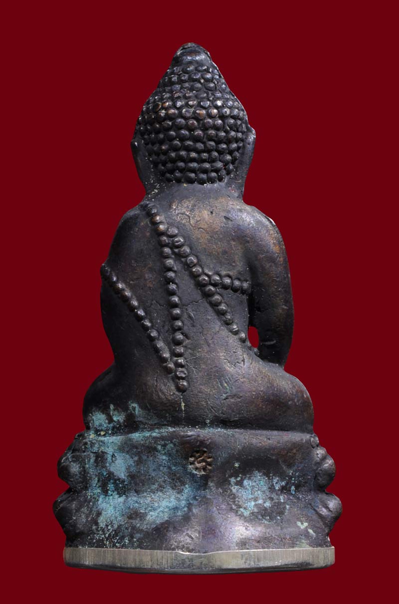 พระกริ่งชินบัญชร บารมี เสาร์ ๕ปี 53 เนื้อนวะ ก้นเงิน จารมือ หลวงพ่อสาครหมายเลข596สวยใส กล่องเดิม มีค