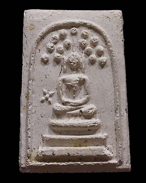 พระสมเด็จฐาน 3 ชั้น ปรกโพธิ์ ข้างดาว เจ้าคุณเที่ยง วัดระฆังฯ กรุงเทพฯ สภาพสวย