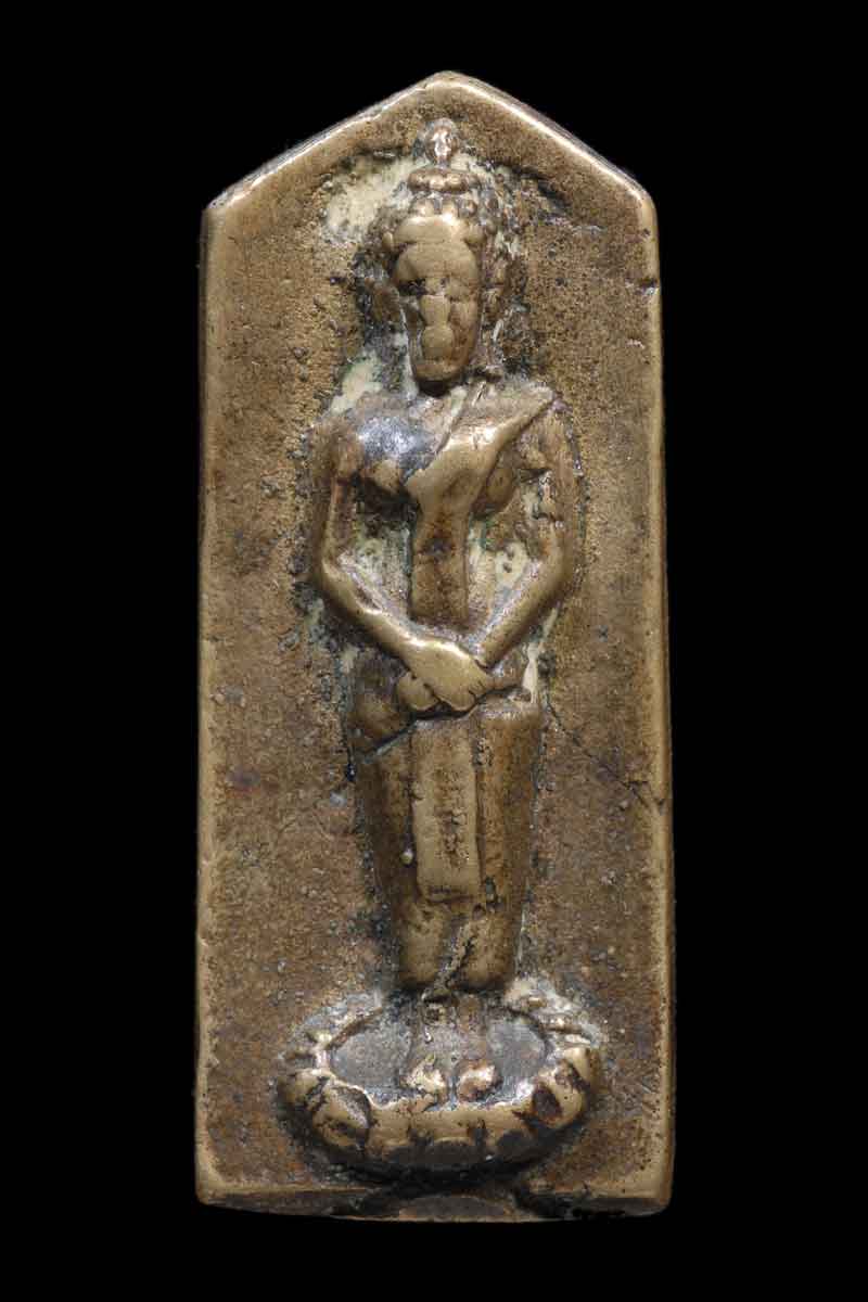 เหรียญหล่อพระประจำวัน เจ้าคุณศรีสนธิ์ ปางถวายเนตร ปี 2493 วัดสุทัศน์+ใบรับรอง