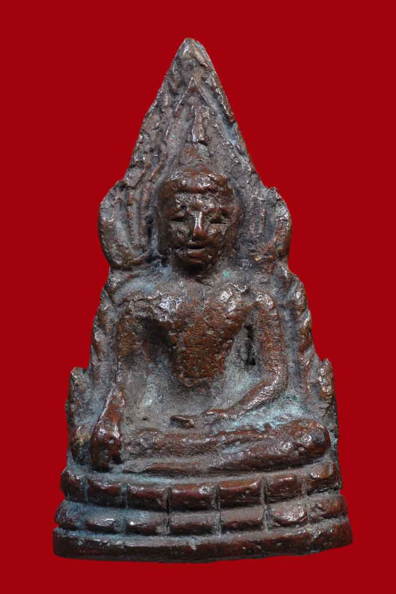 พระพุทธชินราช พิมพ์สังฆาฏิยาว หน้าเทวดา ปี 2485 ไม่มีโค๊ต สวยเดิมๆ