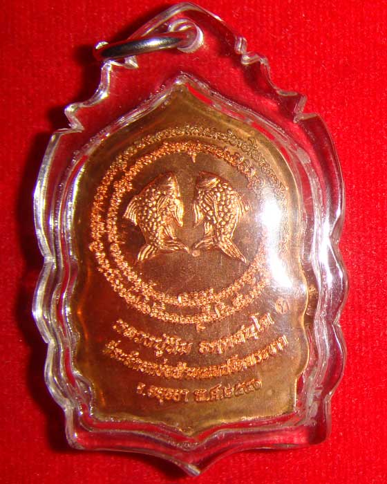 เหรียญเสมาหน้าวัว (เหรียญยกช่อฟ้ามณฑปลายรดน้ำ) เนื้อทองแดงนอก หลวงปู่ทิม วัดพระขาว 