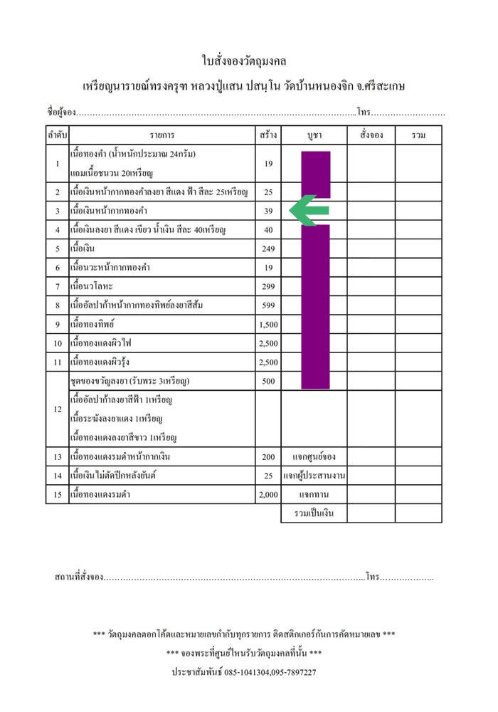 เหรียญนารายณ์ทรงครุฑ หลวงปู่แสน วัดบ้านหนองจิก เนื้อเงินหน้ากากทองคำ