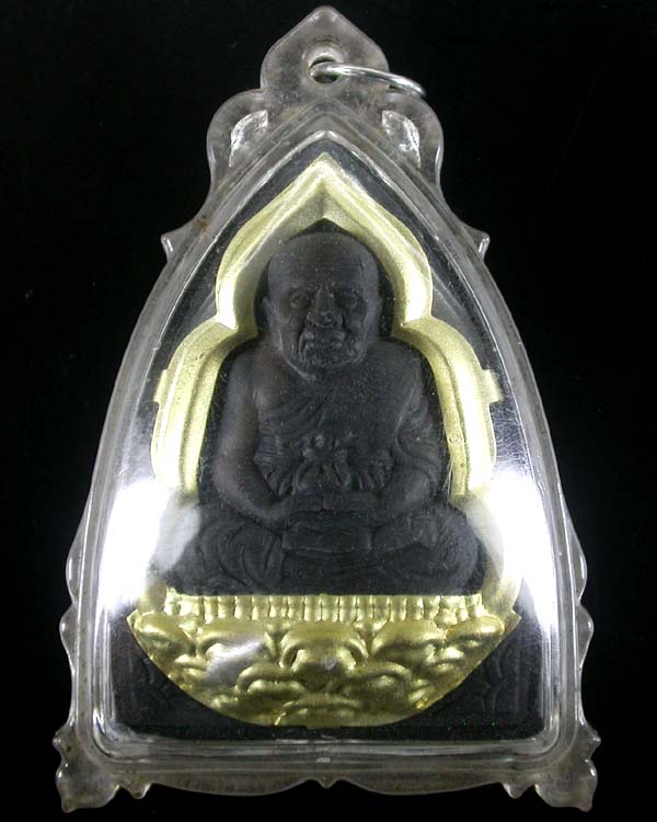 พระหลวงปู่ทวด ว.ช.ล. ซุ้มฐานทองเหลือง วัดเขาหลาว จ.ราชบุรี สวยๆ พร้อมกรอบ เคาะเดียวครับ