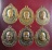 เหรียญหลวงปู่สอ พันธุโล หลังหลวงพ่อเจ็ดกษัตริย์ วัดหนองแสง จ.ยโสธร ( 6 เหรียญ )