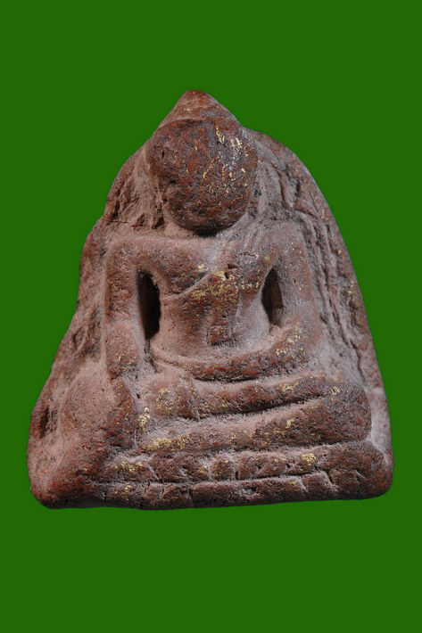 พระผงกรุวัดบางกระทิง อยุธยา พิมพ์มารวิชัย หลวงพ่อโต-เนื้ิอดินเผา