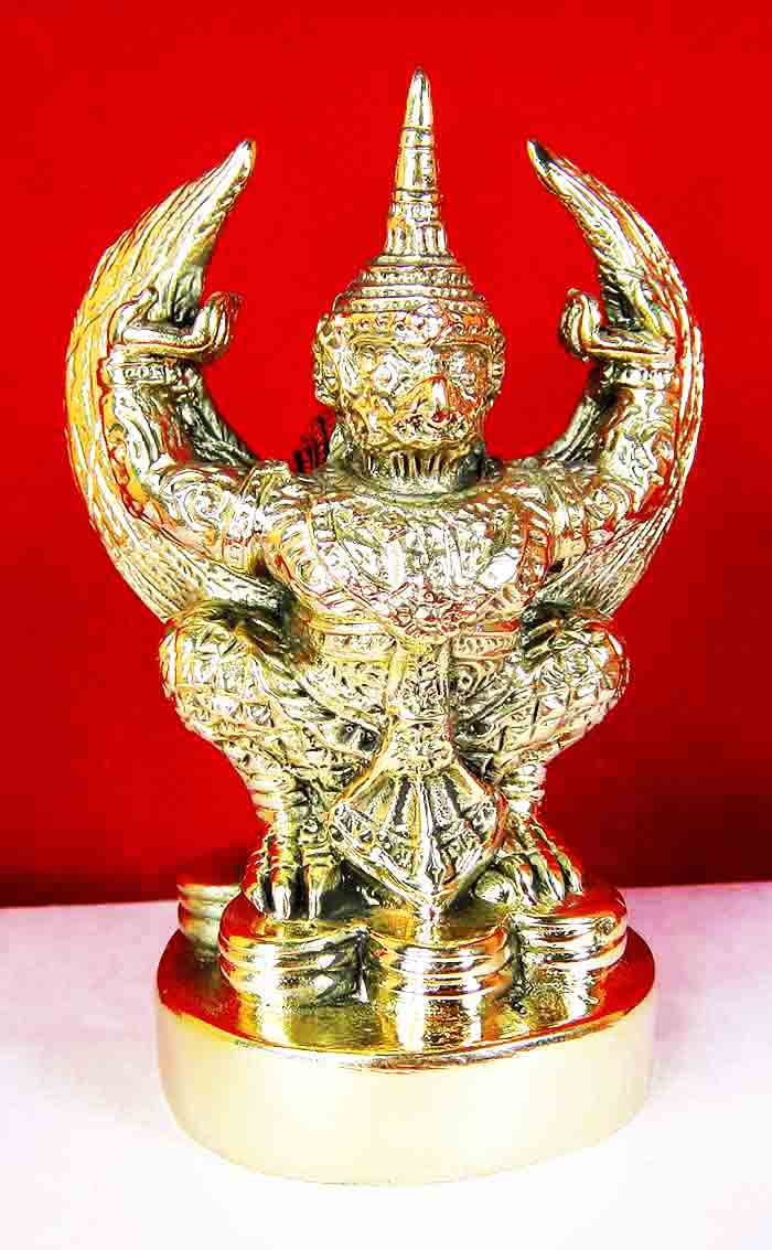 ***พญาครุฑเหยียบเงินทอง เนื้อทองเหลืองขัดเงา อำนาจบารมีความมั่งคั่งร่ำรวยเงินทอง