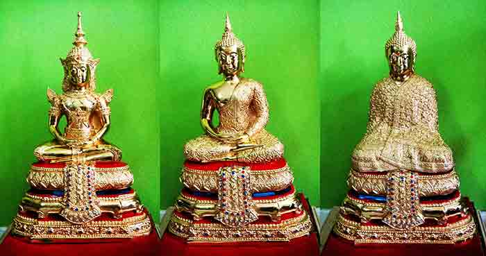 พระแก้วครบชุด 3 ฤดู ทรงเครื่องฤดูร้อน ทรงเครื่องฤดูฝน ทรงเครื่องฤดูหนาว