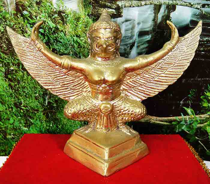 *** พญาครุฑกางปีก เนื้อทองเหลืองขัดเงา เครื่องหมายแห่งสิทธิอำนาจและความเป็นมงคล 