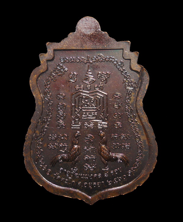 หลวงพ่อรวย วัดตะโก จ.อยุธยา อายุวัฒนะมงคล (อายุ 8 รอบ) เนื้อทองแดงผิวรุ้ง ตอกโค๊ต ลพ.ปลุกเสก (2)