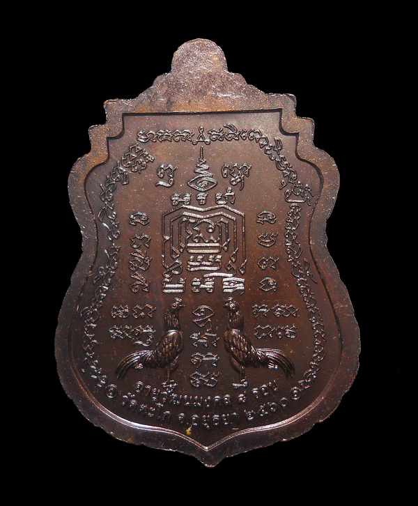 หลวงพ่อรวย วัดตะโก จ.อยุธยา อายุวัฒนะมงคล (อายุ 8 รอบ) เนื้อทองแดงผิวรุ้ง ตอกโค๊ต ลพ.ปลุกเสก (1)