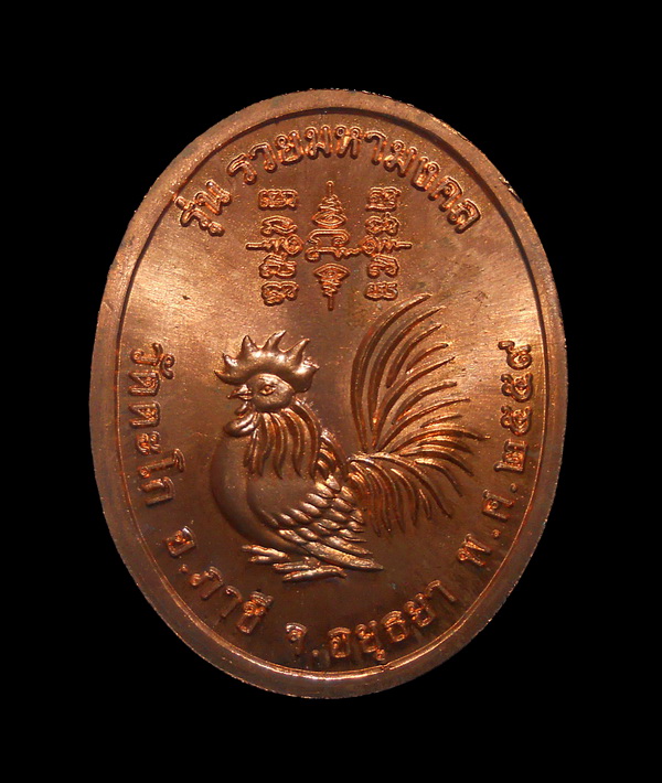 เหรียญหลวงพ่อรวย วัดตะโก อยุธยา รวยมหามงคล ปี ๕๙ เนื้อทอง ตอกโค๊ด พร้อมกล่อง (6)