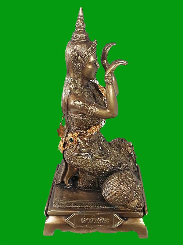 แม่นางกวัก(นางโกย) ขนาดหน้าตัก 4.5 นิ้ว พระอธิการใจ วัดพระยาญาติ จ.สมุทรสงคราม ปี2558