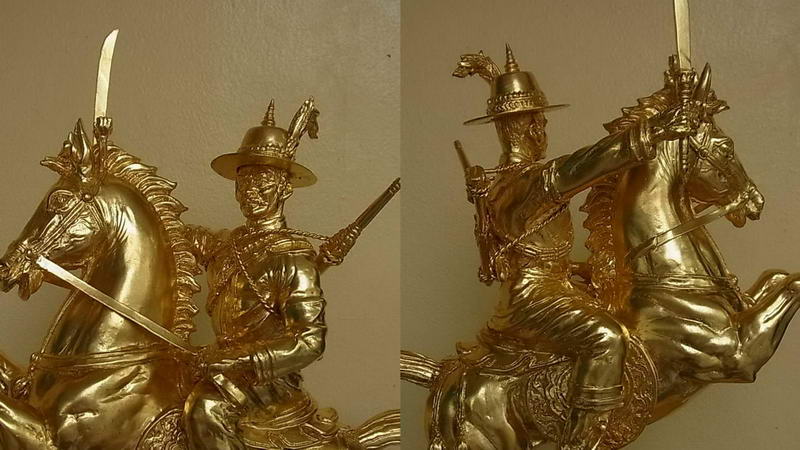 พระบูชาสมเด็จพระเจ้าตากสินมหาราช ทรงม้าศึก หมายเลข ๑๒๕๙หน่วยสงครามพิเศษทางเรือ กองทัพเรือ จัดสร้างป