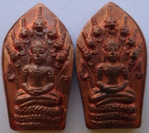 นาคปรกใบมะขาม มูลนิธิหลวงปู่ทิมสร้าง เข้าพิธีมหาปราบ หลวงปู่ชื่น วัดตาอี ร่วมปลุกเสก 2องค์เคาะเดียว