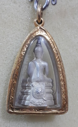 หลวงพ่อโสธร กรมตำรวจ เนื้อเงิน ขัดเงา พร้อมทอง