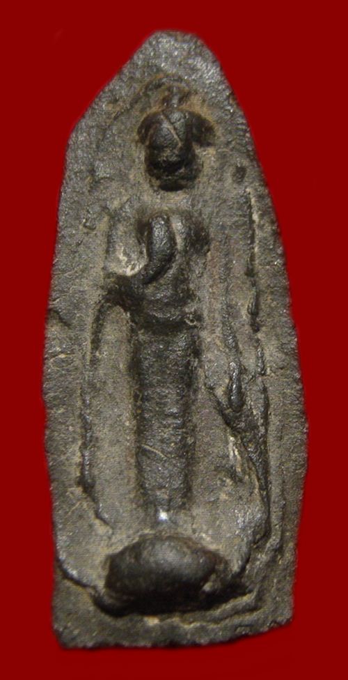 พระร่วงปางประทานพร พิมพ์เล็ก เนื้อดิน กรุเตาทุเรียง สุโขทัย