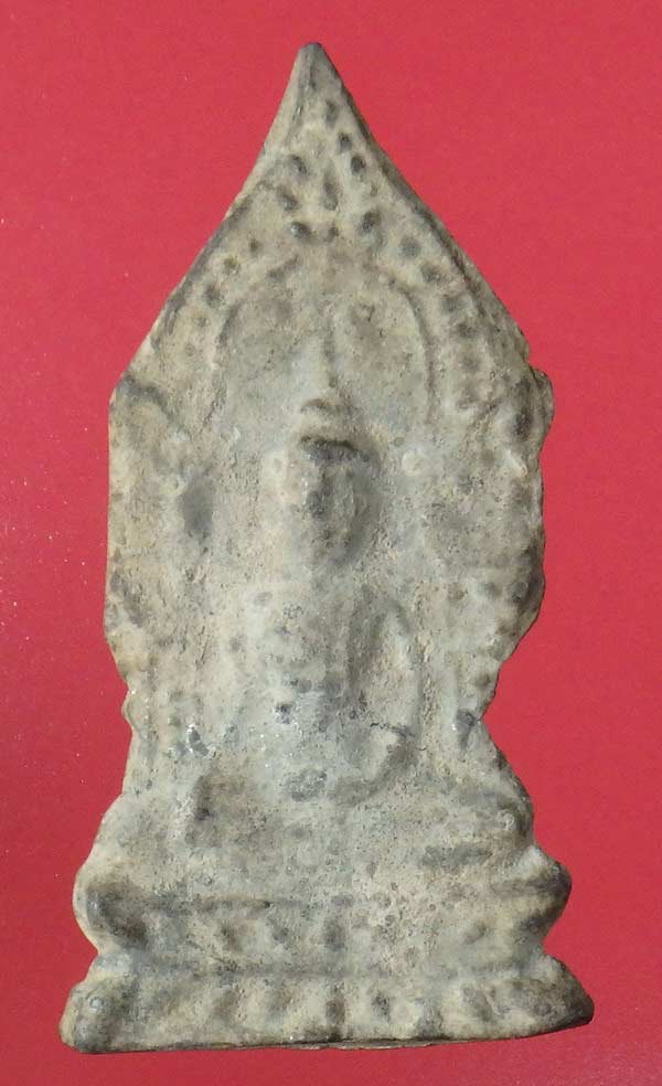 พระอู่ทองซุ้มเรือนแก้ว กรุเขาพนมเพลิง ศรีสัชนาลัย สุโขทัย เนื้อชินเงิน