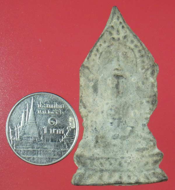 พระอู่ทองซุ้มเรือนแก้ว กรุเขาพนมเพลิง ศรีสัชนาลัย สุโขทัย เนื้อชินเงิน