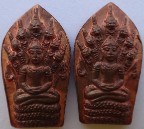 นาคปรกใบมะขาม มูลนิธิหลวงปู่ทิมสร้าง เข้าพิธีมหาปราบ หลวงปู่ชื่น วัดตาอี ร่วมปลุกเสก 2องค์เคาะเดียว