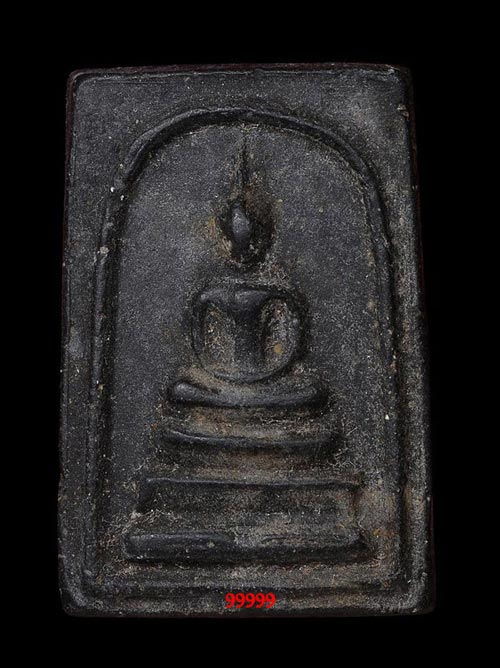 พระสมเด็จ หลวงพ่อกวย วัดโฆสิตาราม จ.ชัยนาท ฐานสิงห์ หลังยันต์ เนื้อผงใบลาน ปี 22 