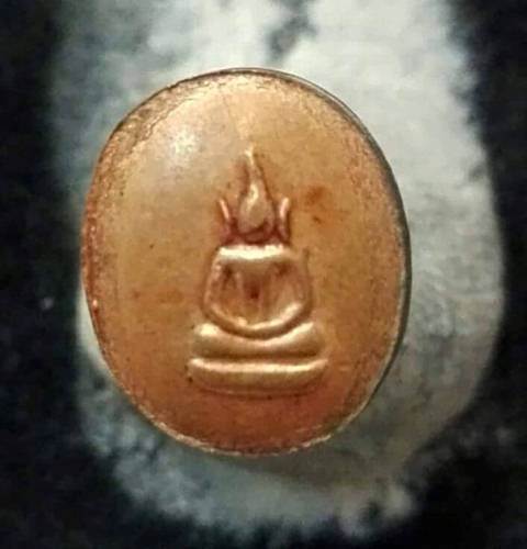 เหรียญเม็ดยาหลวงพ่อเงิน วัดางคลาน รุ่นพระพิจิตร เนื้อทองแดง