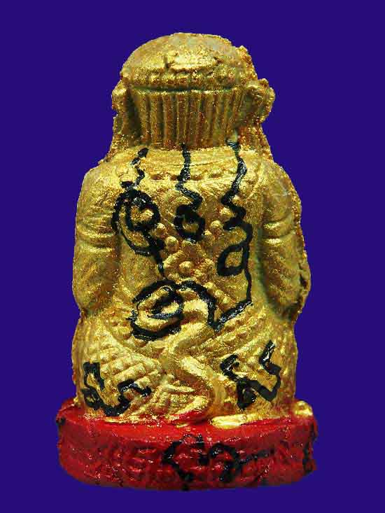 HPDT 3. หนุมานชมภูนุช ทาทองฐานแดง ตะกรุดทองคำ แจกกรรมการ เนื้อผงพุทธคุณผสมว่าน 108 หลวงปู่หมุน 