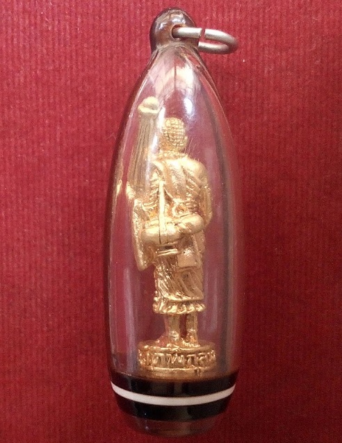 พระสิวลีลอยองค์ เนื้อกะไหล่ทอง หลวงพ่อแพ วัดพิกุลทอง ปี19 เลี่ยมเดิมๆ