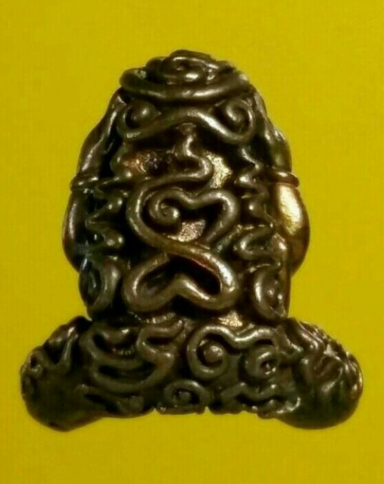 พระปิดตาอุตตโม พิมพ์กลาง เนื้อทองแดงผสมชนวน หลวงพ่อสาคร วัดหนองกรับ ไตรมาส ปี 2553