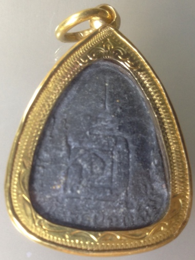 พระปิดตา ปลดหนี้ หลังยันต์นะ เนื้อผงใบลาน เลี่ยมทอง หลวงปู่โต๊ะ วัดประดู่ฉิมพลี 