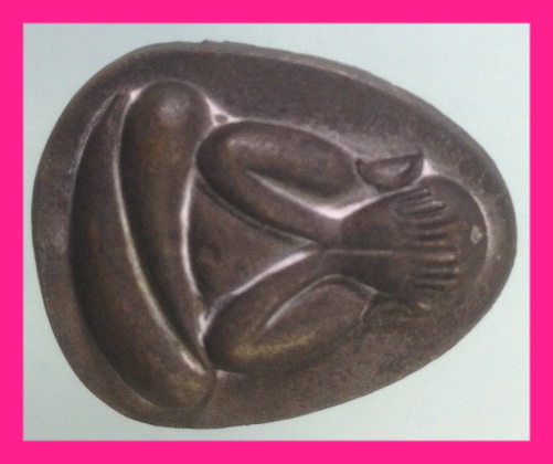 พระปิดตา หลวงปู่โต๊ะ วัดประดู่ฉิมพลี เนื้อนวโลหะ เนื้อทองเหลือง รุ่นธนาคารกรุงเทพ