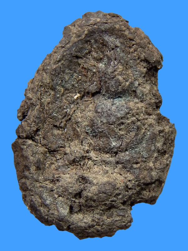 พระพิจิตร เม็ดข้าวเม่า ชินเงิน พิมพ์แขนกลมฐานเขียง