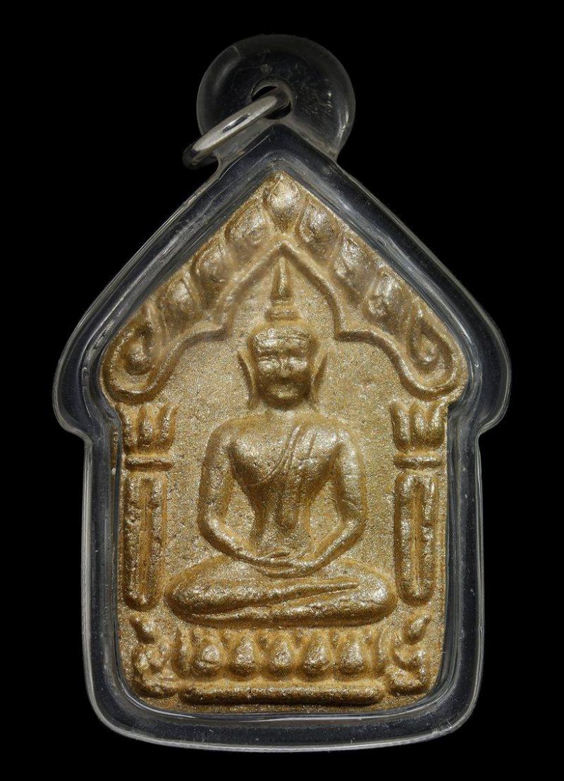 ขุนแผนสากหัก พิมพ์ใหญ่ ทองกรรมการ หลังฝังตระกรุดทองแดง