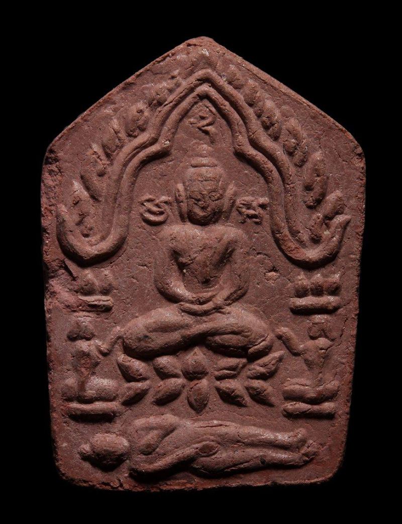 ขุนแผนสากหัก  พิมพ์เล็กเนื้อแดง สวยเข้ม