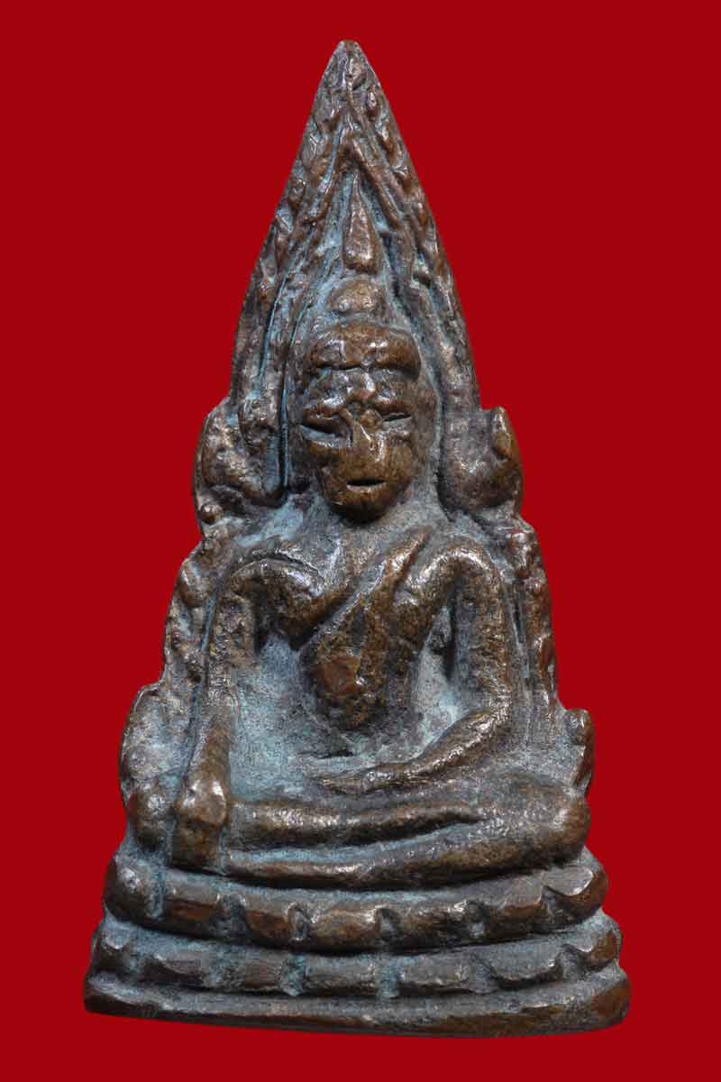 พระพุทธชินราช พิมพ์สังฆาฏิยาว หน้าเทวดา ปี 2485 ไม่มีโค๊ต