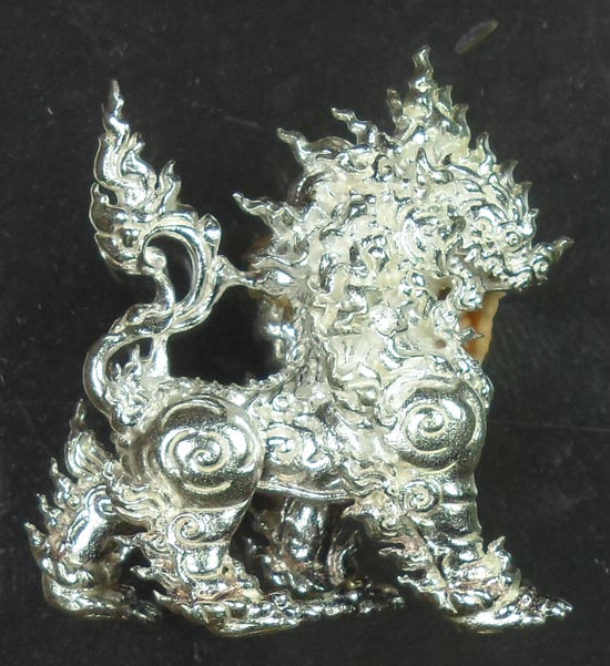 รูปหล่อพญาไกรสรราฃสีห์ ผลงานของทีม อวตาร เนื้อเงินวาว